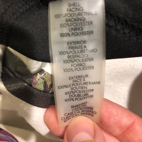 Calvin Klein Faux Leather Floral Dress - Picture 8 of 8